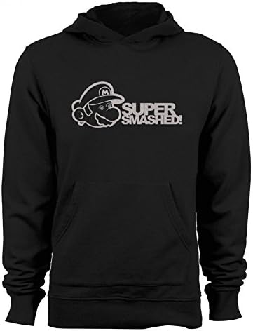 Super Smashed Men's Hoodie Black Medium