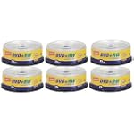 STAPLES (6) 25PK DVD+RW 4.7GB 4X 120min Total of 150 Disks