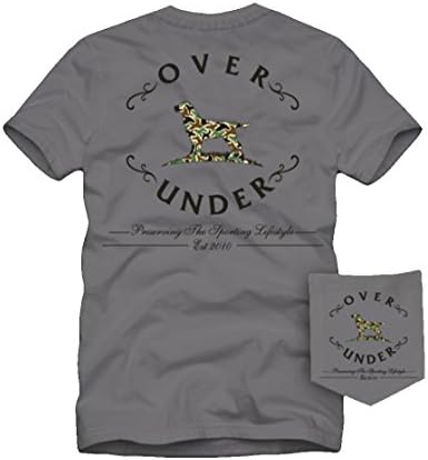 Over Under Old School Camo Short Sleeve Shirt-Grey-Medium