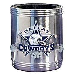 Dallas Cowboys Stainless Steel Beverage Can Cooler - NFL Football Fan Shop Sports Team Merchandise