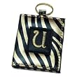 Monogram Letter U Keychain with Mirror