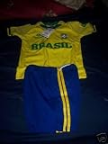 BRAZIL SOCCER JERSEY KIDS SET sizes: 4-6-8-10-12-14