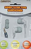 Review Omega EP-59 / 2.5mm MP3 MD CD Inner Close type earphones with gold plated 2.5mm mini jack plug