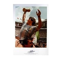 Diego Maradona Signed Print - Maradona's World Cup