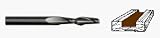 Whiteside LD1600 Left Hand Spiral Bits - Down Cut - Solid Carbide Two Flute - Shank 1/4 - Cutting Diameter: 1/8 Cutting Length: 1/2 OAL: 2