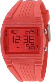 Fossil #DQ1195 Unisex Digital Red Crystal Dial Watch