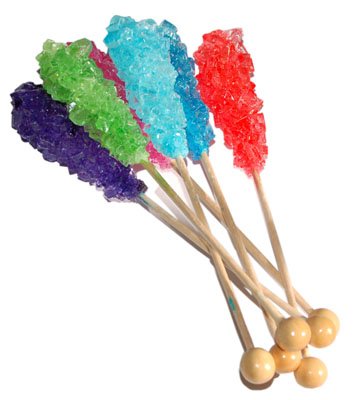 Assorted Rock Candy on Stick, 10 Count by Dryden & Palmer