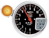 Black 5 Tachometer 0-11,000 RPM w/shift light & recall