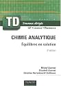 Chimie analytique : Equilibres en solution