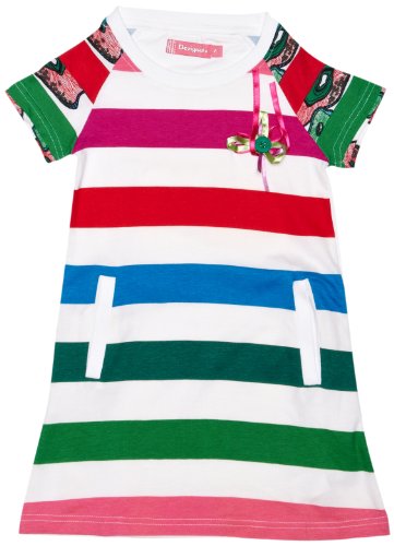 Desigual M&auml;dchen Kleid (mini) Slim Fit 20V3139, Gr. 134/140 (9/10), Rosa (Rosa Frances 307 Preisvergleich