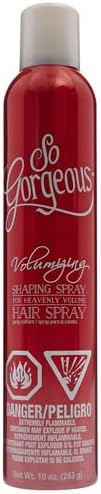 (!) So Gorgeous Volumizing Shaping Spray For Heavenly Volume - 10 oz. &amp; includes (1) FREE Babyliss Pro Scalp Massage Brush