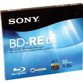 Sony Recordable Dual Layer Disc, 50gb, 2X