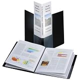 Cardinal SpineVue ShowFile Display Book, 24 Pockets, Black