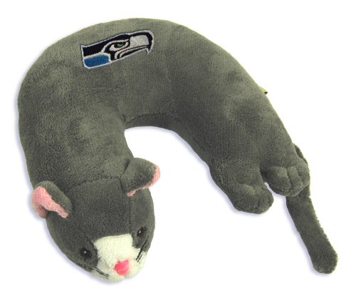 NFL Seattle Seahawks  Grey Cat Critter Travel Neck Pillow