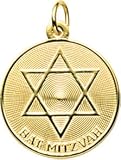 Bat Mitzvah Charm, Gold Plated Silver