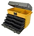 Plano Molding 858 21-Inch Tool Box with Drawers, Graphite Gray with Iron Yellow