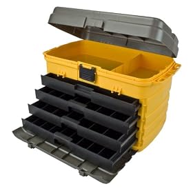 Plano Molding 858 21-Inch Tool Box with Drawers, Graphite Gray with Iron Yellow