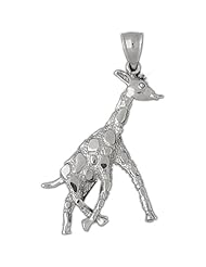 Clevereves 14K White Gold Pendant Giraffe 9.9 - Gram(s)