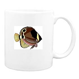 Mug with aquatic, angelfish, animal, fish by Shopzeus