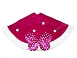 36 Inches - 3D Disney Pink Minnie Mouse Bow Holiday Christmas Tree Skirt