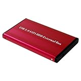 80GB 2.5" Red USB External Portable Hard Drive