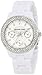 Michael Kors Quartz Acrylic Mini Madison Glitz White Dial Women's Watch MK5458