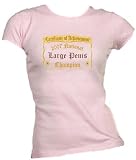 National Large Penis Champion Ladies/Juniors FITTED Crew-Neck T-Shirt PINK LARGE