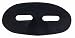 Black Satin Cloth Domino Eye Mask Harlequin Masquerade Theatrical Carnival Mardi Gras Halloween Costume Accessory