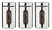 Premier Housewares Stainless Steel Canisters with Glass Inners, Set of 3