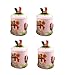 4 Pc Country Farm Rooster Canister Set