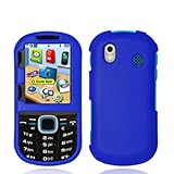 Crystal Hard BLUE Snap on RUBBERIZED Faceplate Cover Case for SAMSUNG U460  ....
