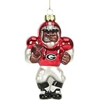 Georgia Bulldogs 4 Glass African American Football Player