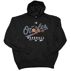 Baltimore Orioles MLB Authentic Collection Dedication Hooded Sweatshirt (Team Color) by Majestic Athletic