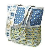 Hoohobbers Designer Tote Diaper Bag Go Fish