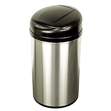 NST Nine Stars DZT-40-8 Infrared Touchless Automatic Motion Sensor Lid Open Trash Can, 10.6-Gallon