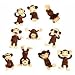 Monkey Figures - Tiny Plastic Monkey Figures - Party Favors - Lot of 20