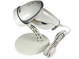 USB Automatic Barcode Scanner Scanning Barcode Bar-code Reader with Hands Free Adjustable Stand (White)