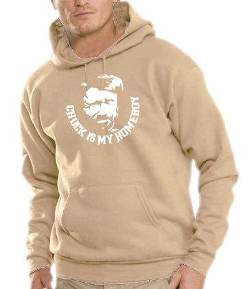Touchlines Herren Kapuzen Sweatshirt Chuck Norris is my Homeboy, sand, XL, B7152 Preisvergleich
