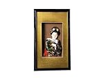 Oriental Art Shadowbox - Geisha in Black Kimono 13