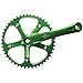 Origin8 Square Top Track Single Speed Bicycle Crankset - Green 170mm x 46T Origin8 Square Top Track Single Speed Bicycle Crankset - Green 170mm x 46T