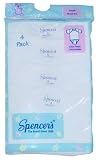 Spencer's 4-Pack White Short Sleeve One-Piece Underwear