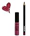 NYX Prague Lip Cream and Plum Lip Liner (Bundle of 2 Items)- Perfect Pairings Collection
