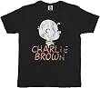 Junk Food Peanuts Charlie Brown Washed Black T-shirt Tee