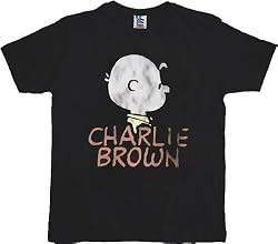 Junk Food Peanuts Charlie Brown Washed Black T-shirt Tee
