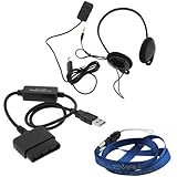 GTMax PS2 To PS3 Controller Convertor Cable + Remote Control Headset with M ....