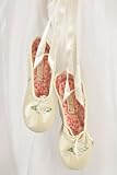 KAMARA Flower Girl Ballet Slippers Ivory BALLET Dance Girls Shoes 4-2