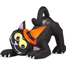 Big Sale Animated Airblown Black Cat with Hat (Standard)