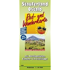 Rad- und Wanderkarte Stauferland - Ostalb: mit Ausflugszielen, Einkehr- & Freizeittipps, wetterfest, reissfest, abwischbar, GPS-genau. 1:50000