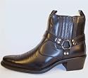 Mens US Brass Cuban Heel Stirrup Western / Cowboy Boots