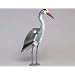 Brema 140.520 Fischreiher 100cm aus Kunststoff inkl. Stock und F�ssen